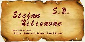 Stefan Milisavac vizit kartica